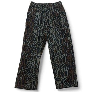 Nike Camo Leopard Print Wide-Leg Pants